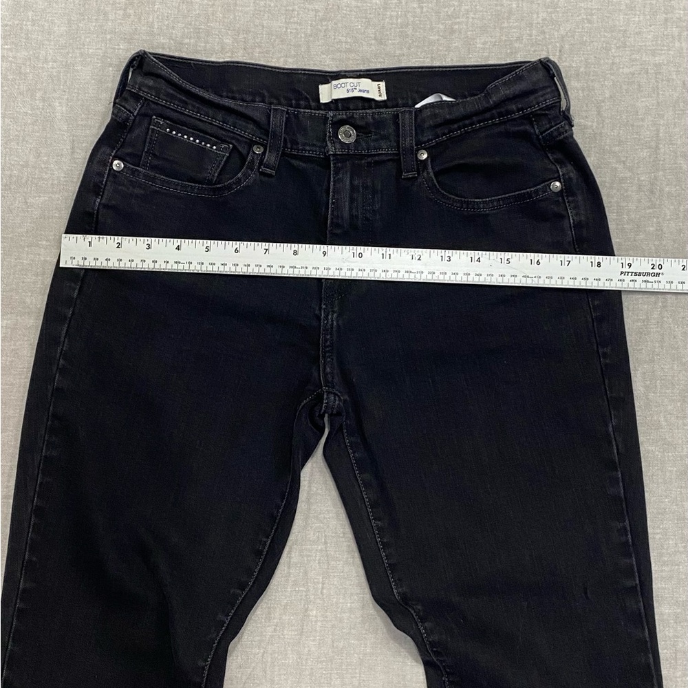 Levi's, 515 Women's Straight Bootcut Denim Jeans, Mid Rise, Size 8 Black - Picture 7 of 11